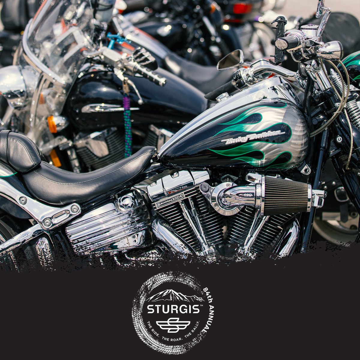Only 3 more months until bikes line the streets of Sturgis! - #sturgis #sturgisrally