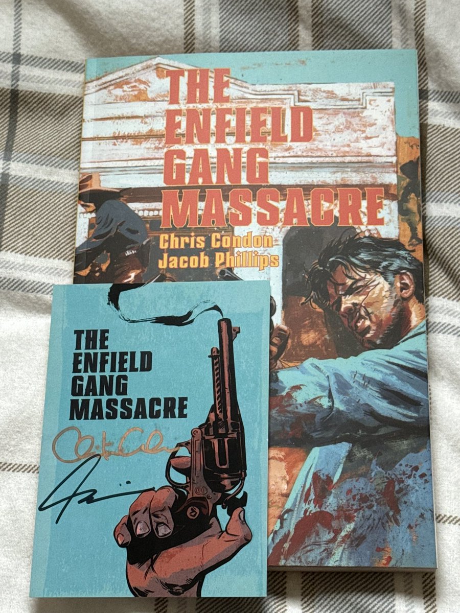 Got my copy of The Enfield Gang Massacre from Chris Condon & Jacob Phillips. I read Volume One of That Texas Blood and immediately fell in love with it. So this book was a no brainier to me, and i’ve heard nothing but great things. Speaking of TTB, i can’t recommend it enough!