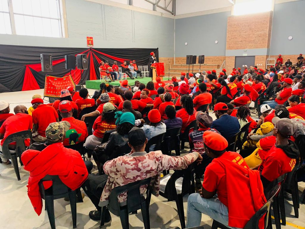 [IN PICTURES]: National Chairperson @veronica_mente addressing the EFF Worker’s Day Community Meeting in the Western Cape today. 

The EFF is proud to have championed the push for decriminalisation and played a significant role in the gazetting of the Criminal Law (Sexual