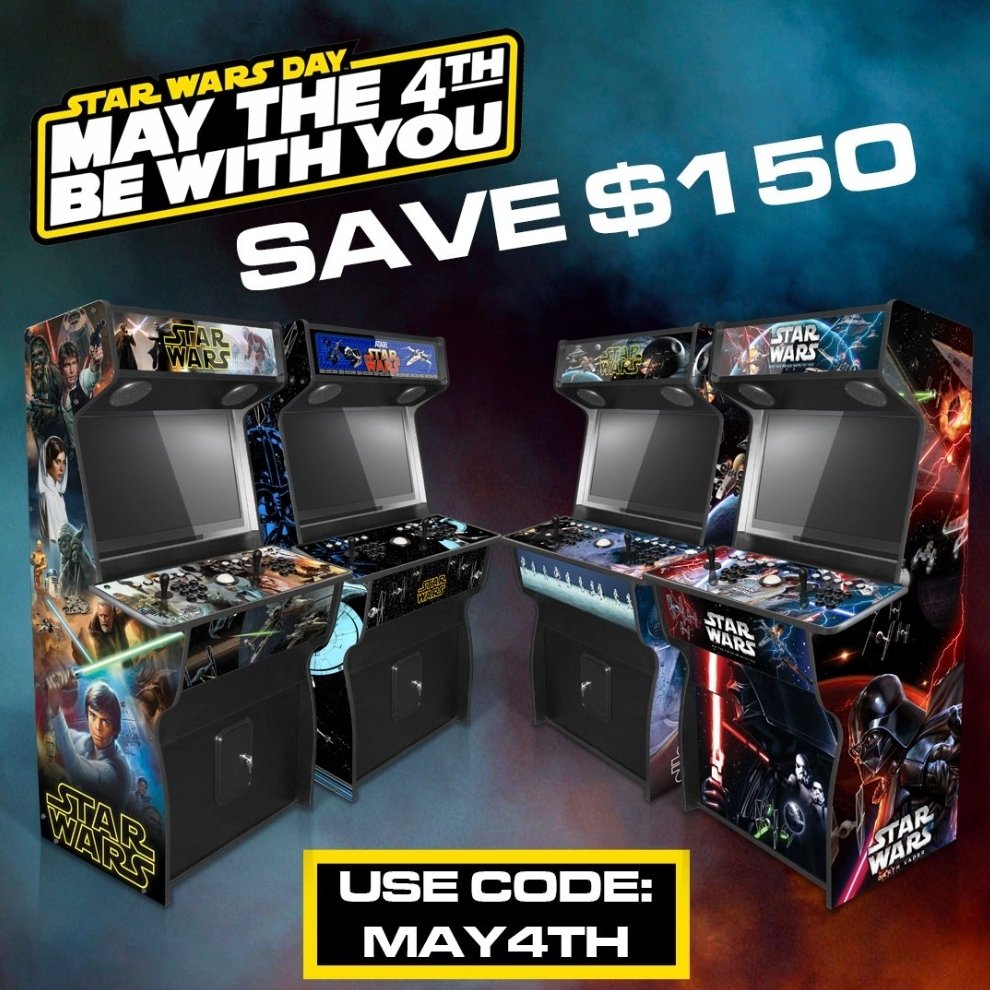 PDubsArcadeLoft's tweet photo. DIY Multicade Fans! Rec Room Masters will be having a sale this upcoming May The 4th!  Save $150 using Code MAY4TH. 

https://t.co/b34qjvIp9Q 

#Arcade #DIYArcade #Multicade #Recroommasters https://t.co/J71YyNsEUR