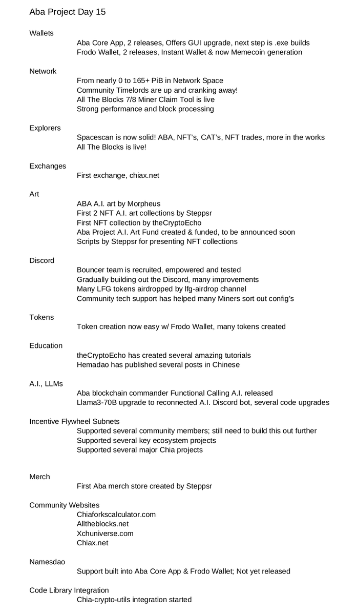 Day 15, @aba_project

This is MOMENTUM

WAGMTA!
🚀🌊💙

Pls share

@spacescan_io @frodowallet @theNamesdao
@steppsr @thecryptoecho @_HemaDAO_ 
@morph_3us @Evergreenminer @grantosan