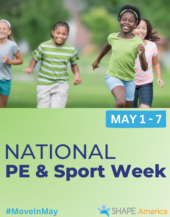 May 1-7 is National Physical Education Week! 🏃‍♀️🏃‍♂️🧘‍♀️
We know how important health and physical education is for students’ overall health and wellness, so let’s advocate and celebrate together this week! #PhysicalEducation