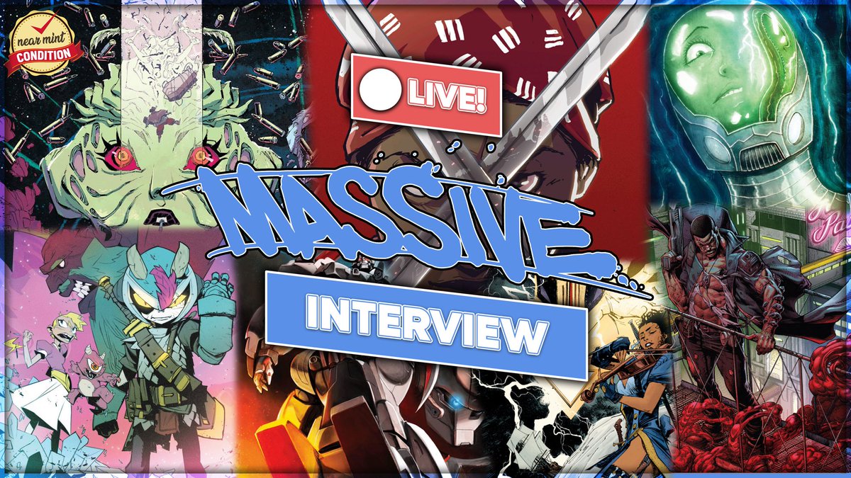 The Uncanny Omar is going LIVE! today to interview @KevinRoditeli & @MichaelPCalero of @MassivePublish!

Join them in the chat at 2PM EST & learn more about one of the most exciting Indie publishers in comics:

bit.ly/3UFRclj

#comics #comicbooks #graphicnovels #massive