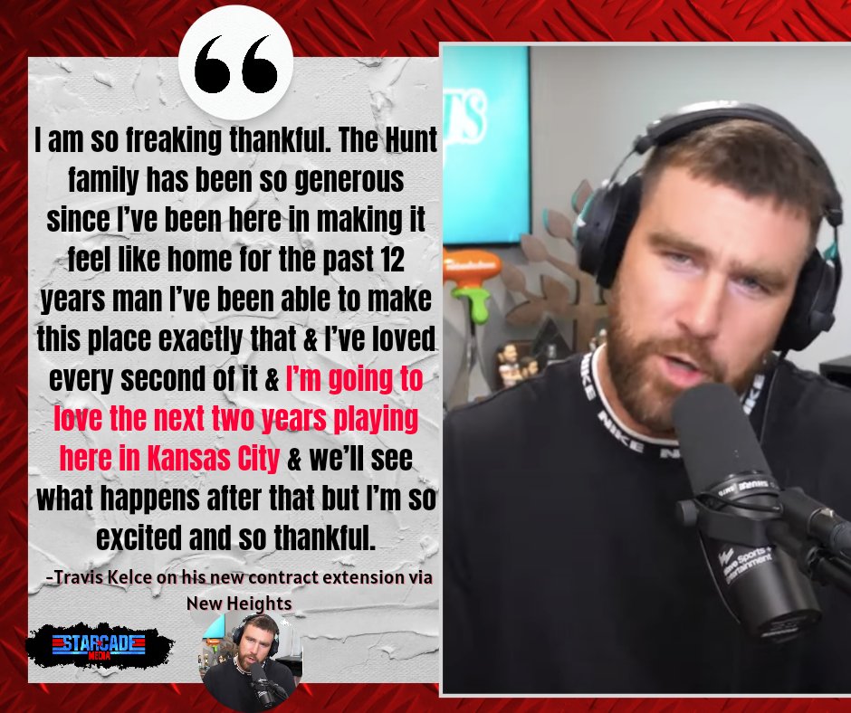 Travis Kelce speaks out on latest contract extension via New Heights Podcast.