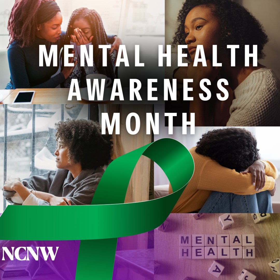 Today marks the first day of Mental Health Awareness Month. NCNW is committed to fostering a community where mental health is valued. Remember to prioritize self-care, connect with loved ones, and seek support when needed! #MentalHealthAwarenessMonth #NCNWStrong