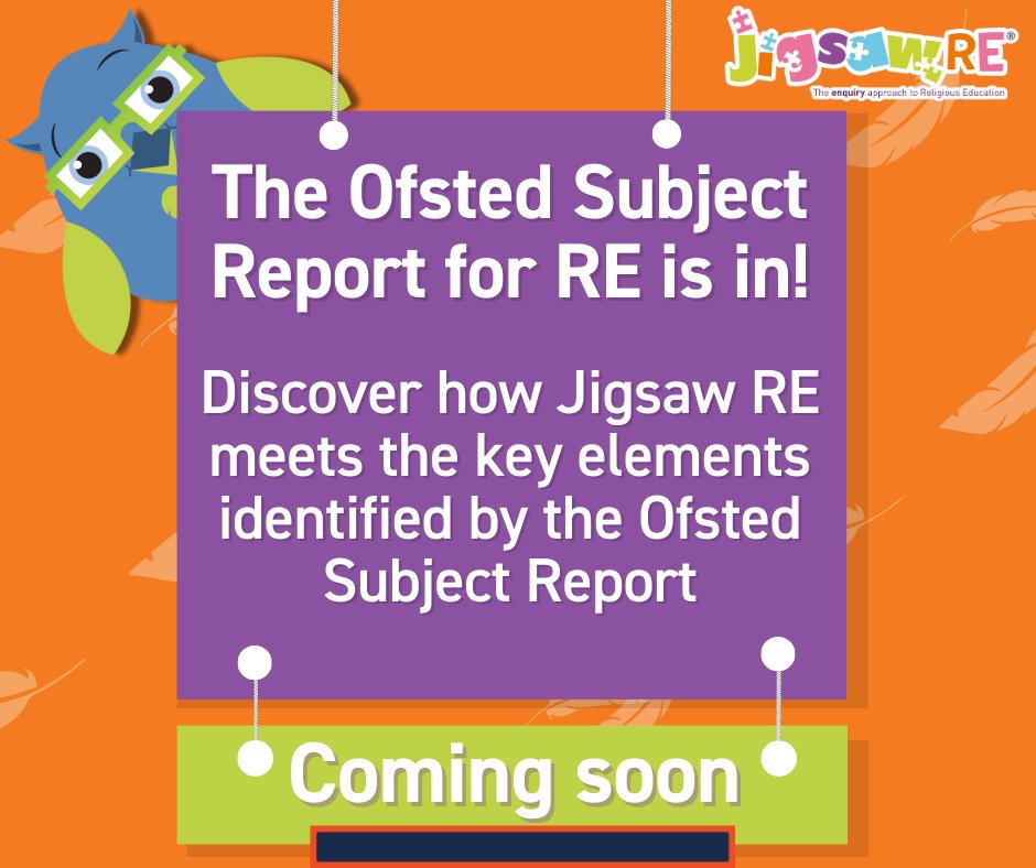 'Ofsted found that a significant proportion of schools do not meet the statutory requirement to teach religious education at all stages of a pupils’ journey through school.'💡Discover how JigsawRE meets the key elements that contribute to better-quality RE.ow.ly/bGH450RtXb4