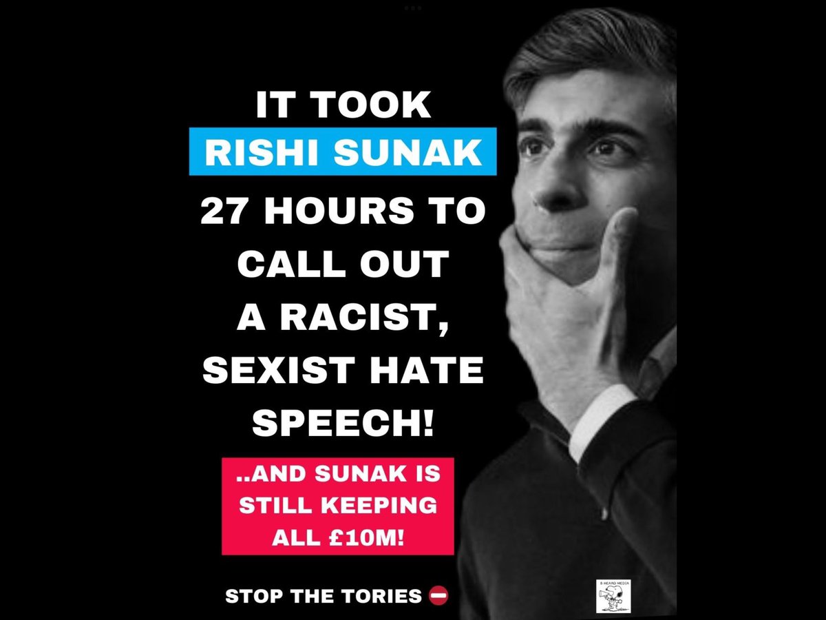 @RishiSunak Piss off,you corrupt Tory twat!