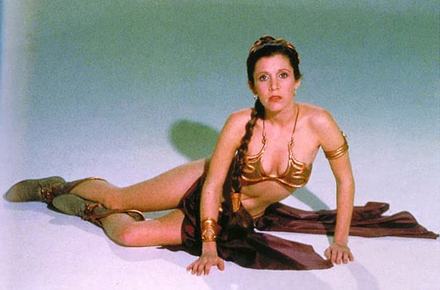 Carrie Fisher in Return of the Jedi. 1983