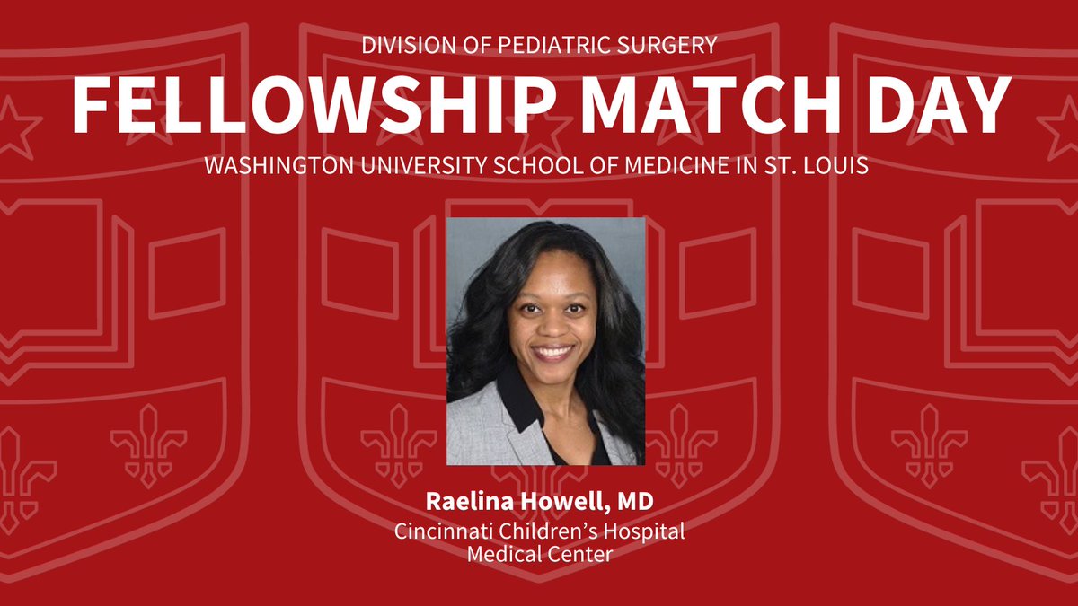 Happy #MatchDay! We are thrilled to announce that Raelina Howell, MD (@CincyChildrens) will join our Pediatric Surgery Fellowship program in 2025. Congratulations and we can’t wait to meet you in St. Louis!