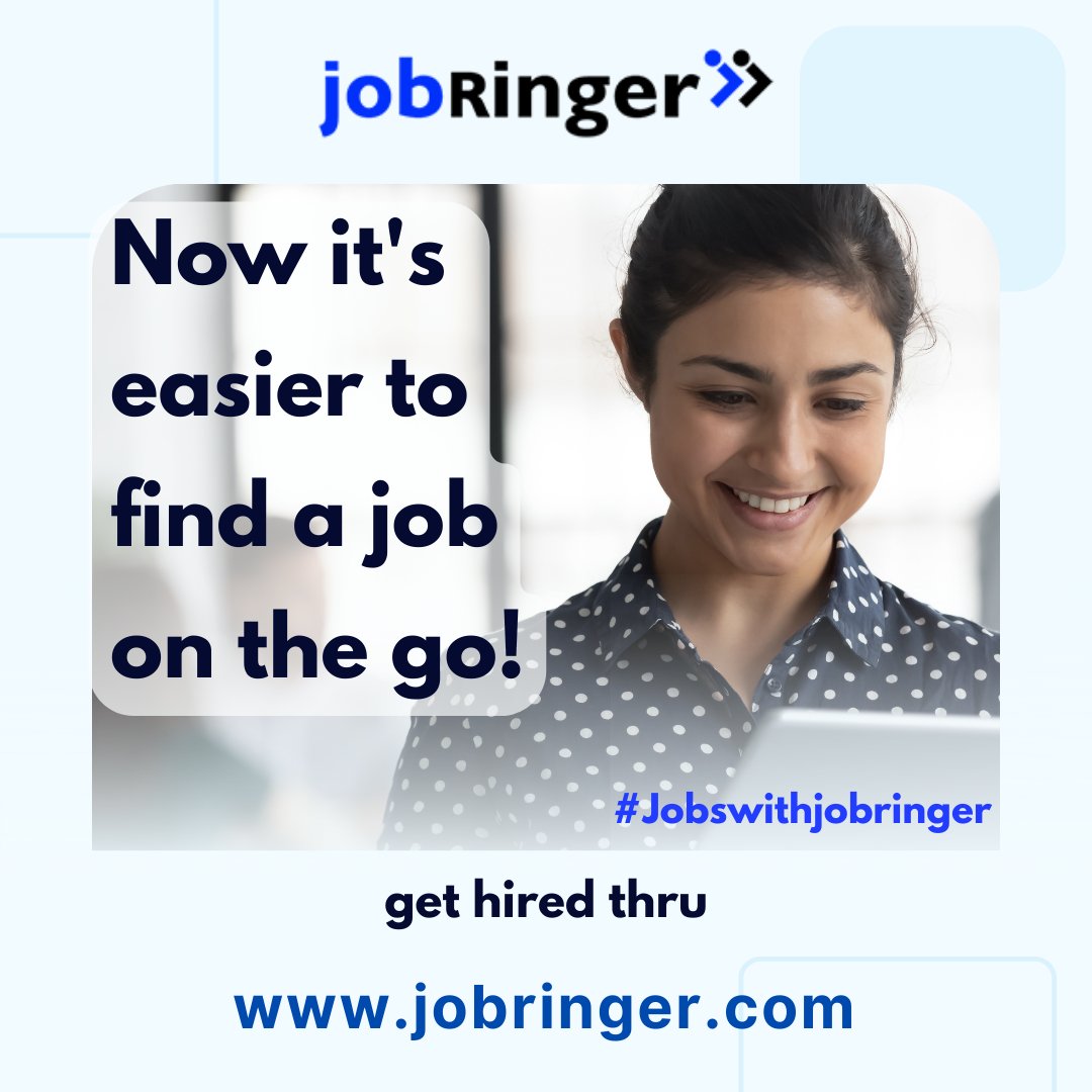 Hired thru
jobringer.com
.
.
.
#job #jobringer #jobseekers #jobsinindia #jobsearch #jobhiring #jobsforyou #jobsearching #jobseeker #wfhjobs #itjobs #pharmajobs #hrjobs #remotejobs #freshersjobs #salesjobs #jobringerjobs #freshershiring #freshersvacancy #wfh #wfhlife