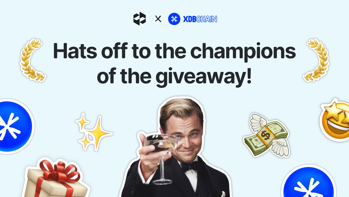 👏 A round of applause for the victors of our giveaway with XDB on TaskOn! 🎉Each of you has bagged a portion of a 1000 $USDT prize pool in the amount of $XDB. 😍Check your TaskOn profiles to claim your digital gold. We’re betting you’ll enjoy the bounty and stick with…