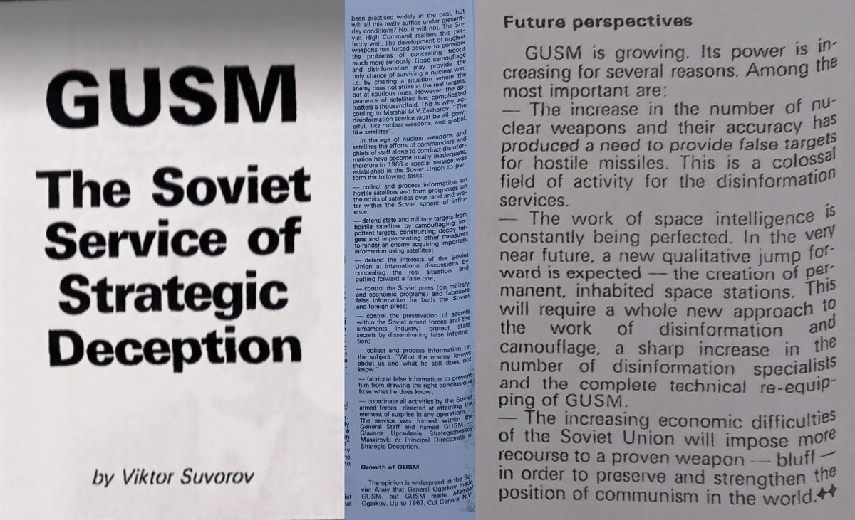 DMichael9802014's tweet photo. @k_sonin @scharap My advice is not to listen to any 
"experts" on the USSR since Brezhnev who give no indication that they've heard of the Russian, formerly Soviet, State Service of #Strategic Maskirovka.  They're as useful as experts on Stalin's USSR who haven't heard of the NKVD.
@samagreene https://t.co/wDLz0Hd0bc
