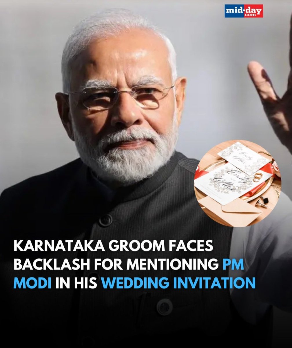 Groom from Dakshina Kannada in trouble for printing tagline on wedding invite 'best present you will give the couple is electing Modi as PM once again' According to police, a complaint was lodged by one of the groom's relatives to the Election Commission regarding the tagline…