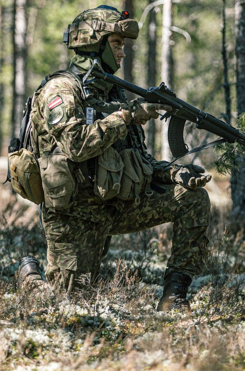 Latvian soldier at exercise Arrow 24 in Finland (2024)