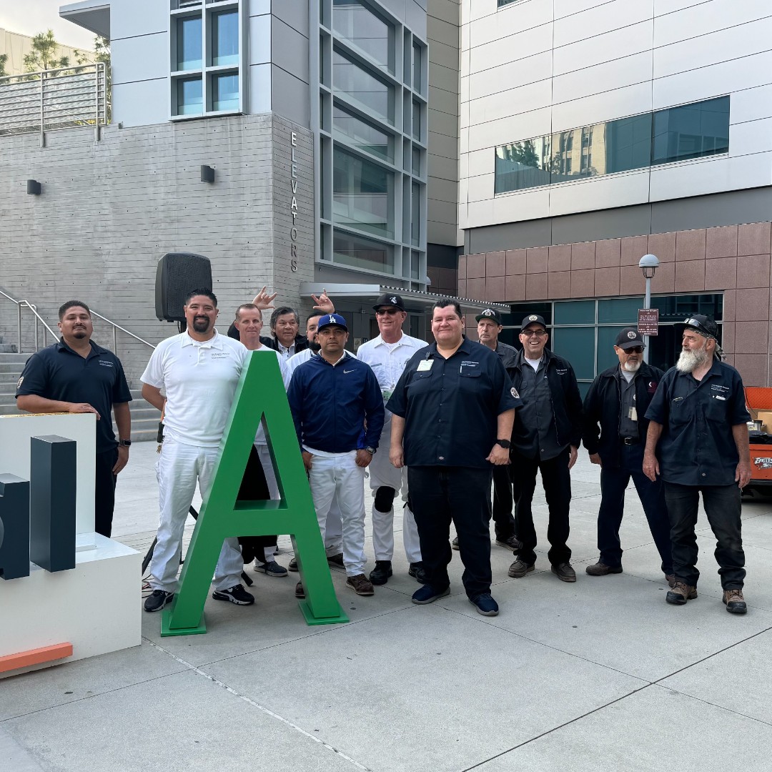 🅰️👀 Look at this beautiful 'A' made by our talented facilities team to celebrate our new Leap Frog Score!🙌 So sleek! Stay tuned for some more photos from the celebration.
#LAGeneral #LeapFrogScore #GradeA #Facilities #Metalshop