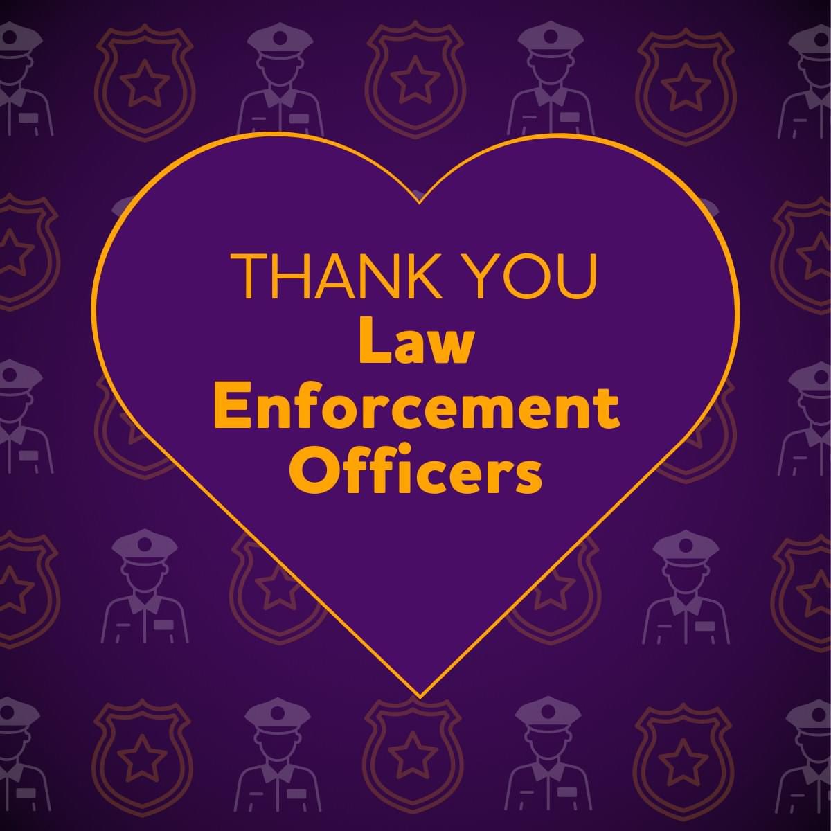 Happy National Law Enforcement Day! We are incredibly grateful for the brave individuals who serve our communities daily. Due to the nature of Alzheimer's disease, individuals living with dementia have a higher risk of engaging with law enforcement. We appreciate their support!