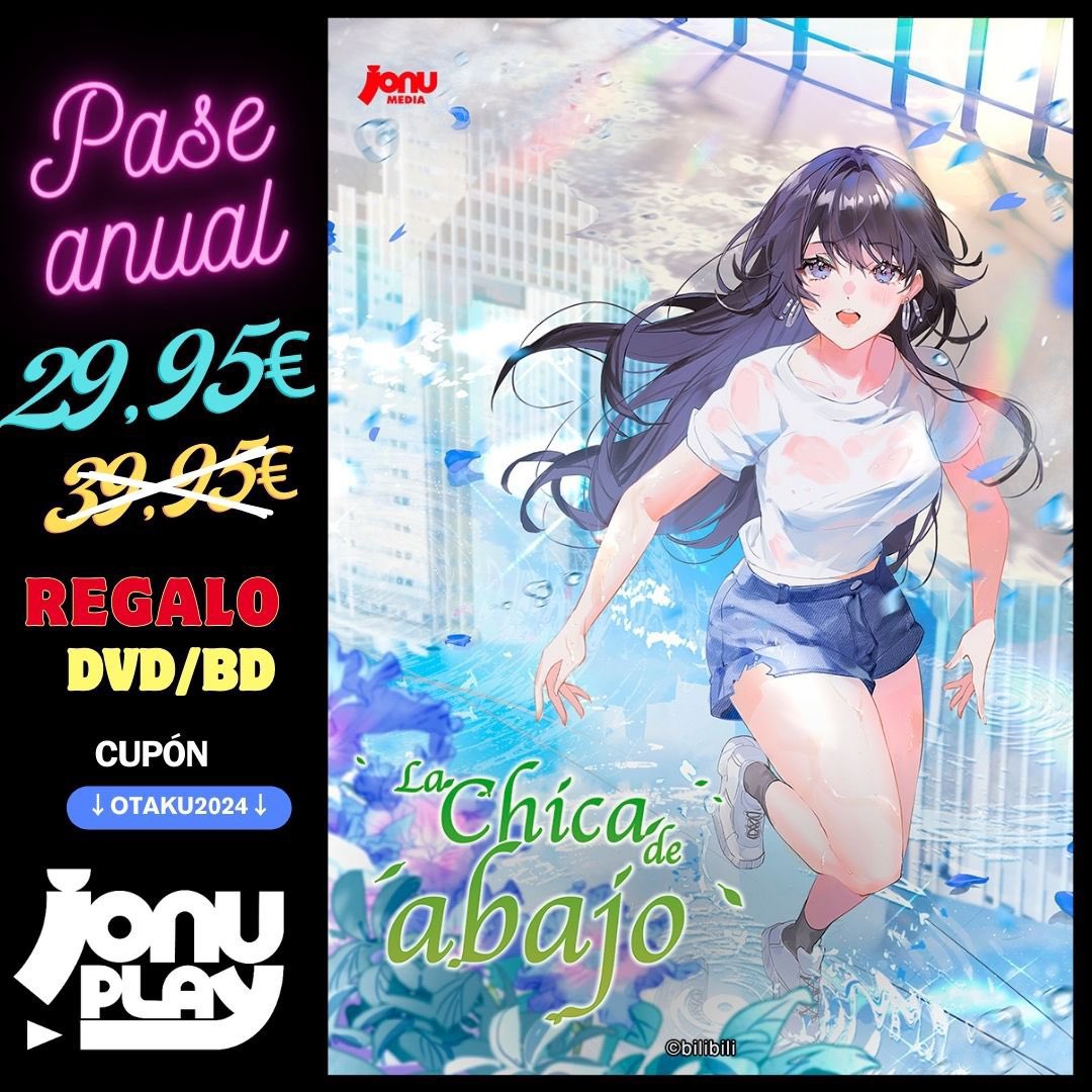 Nuevo anime en Jonu Play: desde ayer tenemos disponible ‘La chica de abajo’.

Anime del que tendremos nuevo capítulo en simulcast cada martes a las 20:30h. en la plataforma de @jonumedia a la que podéis suscribiros todo un año por 29,95€ usando el código OTAKU2024 

#JonuPlay