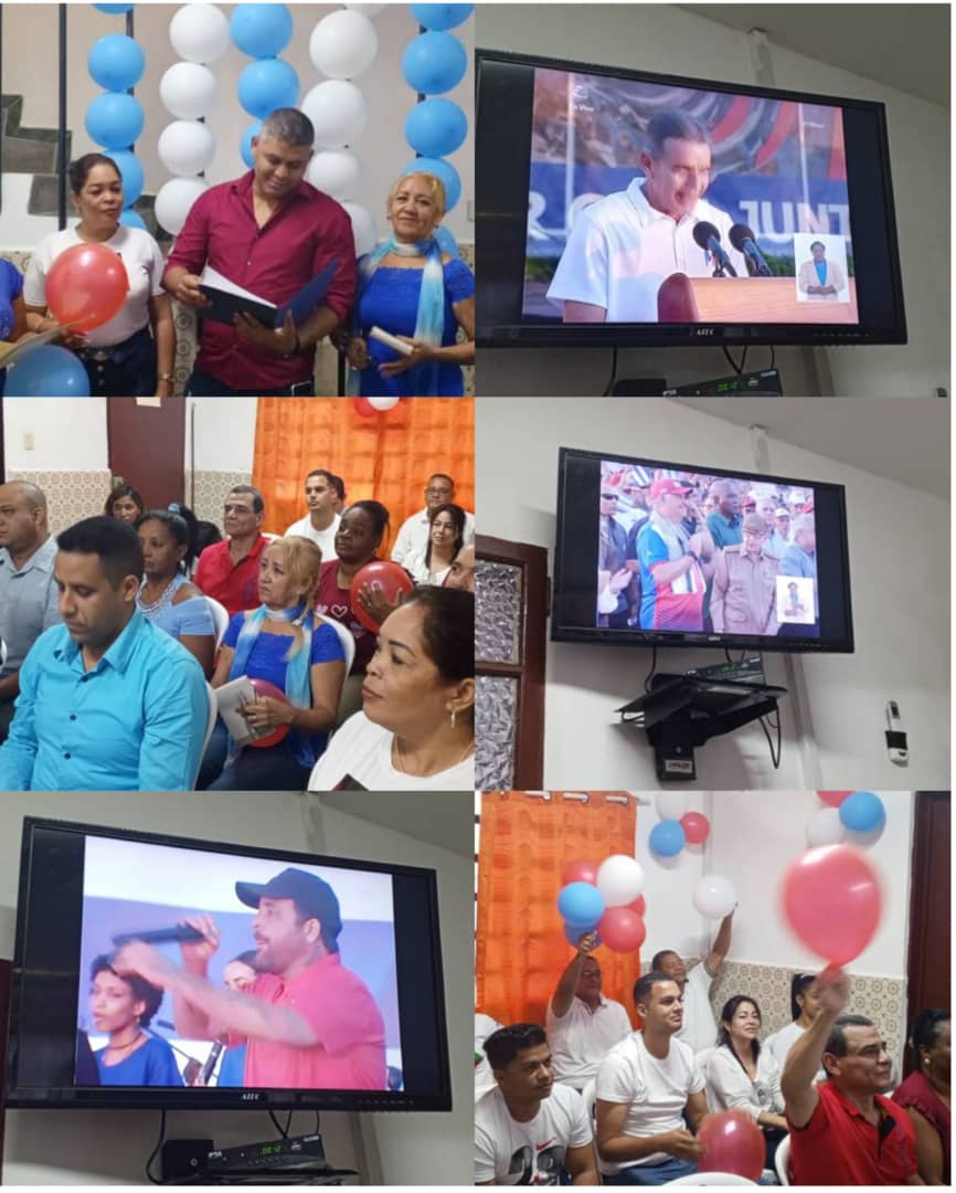 Cursistas de la Primera Edición del Entrenamiento Nacional de Cuadros de la MMCVEN conmemoraron el Primero de Mayo y acompañaron desde la visualizacion el acto en la patria. #CubaPorLaVida #PorCubaJuntosCreamos