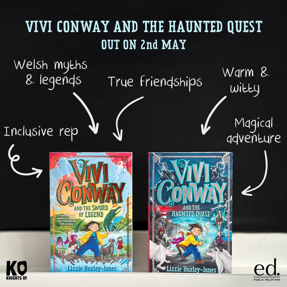 We’re packing our bags and going back to Wales! One more sleep until #ViviConway and the Haunted Quest by @littlehux is out in the world👏   Join Vivi and friends on another thrilling journey where the fate of the world is resting on the gang’s shoulders (again)…