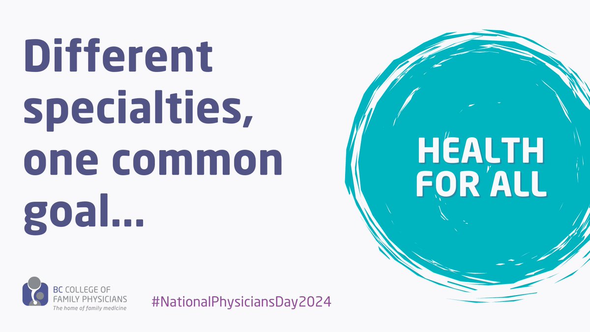 #FamilyPhysicians are the foundation of a diverse health care community. This #NationalPhysiciansDay, we're celebrating the collaborative efforts of all physicians - each one harnessing their unique expertise and specialties to provide best possible outcomes for their patients.