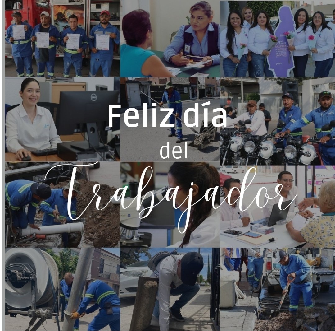 Reconocemos el esfuerzo y dedicación de todas y todos los trabajadores desde distintos ámbitos y que con su labor construyen un mejor futuro.👷👮‍♀️👩‍🏫🧑‍🌾🧑‍🚒🧑‍🔬🧑‍✈️🧑‍🔧🧑‍🍳 #DiaDelTrabajo
