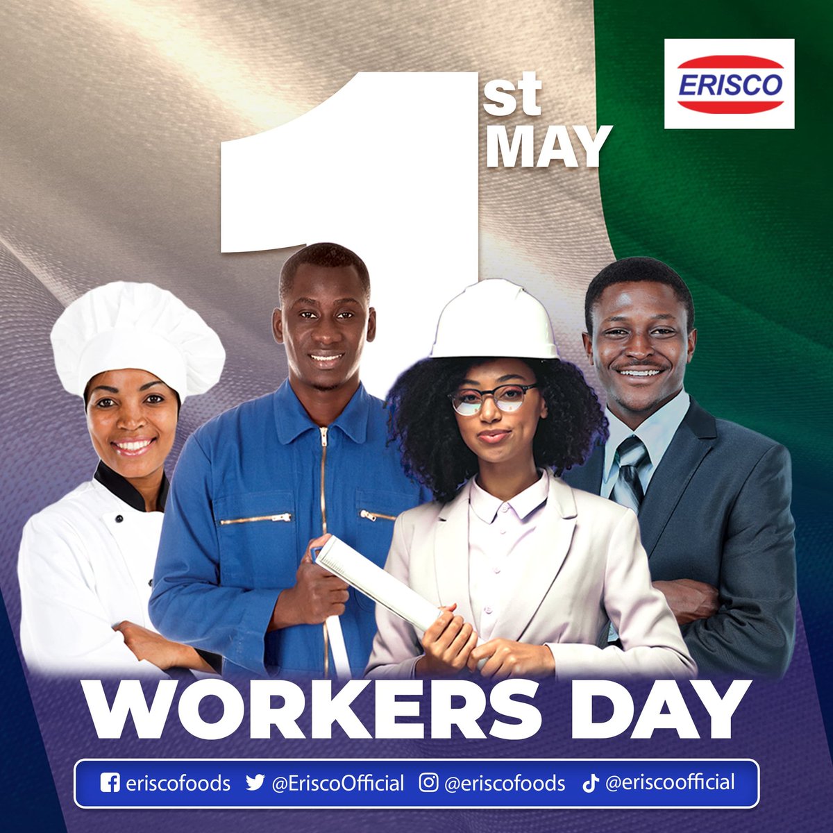 On this Worker's Day, we want to extend our deepest gratitude to all hardworking individuals who contribute their time, effort, and dedication to make our world a better place. Your commitment and resilience inspire us all. Happy Worker's Day! #Erisco