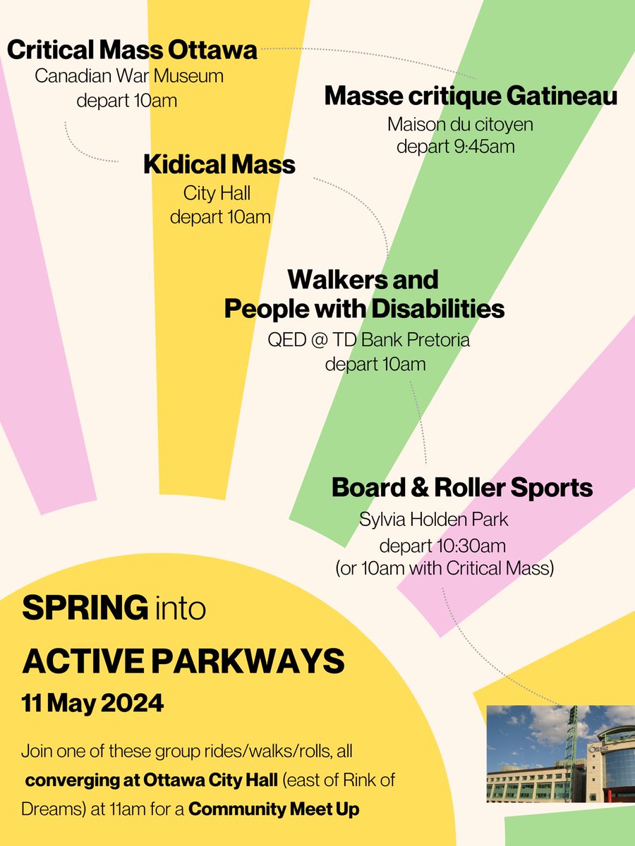 It’s May! The countdown is for our celebration of opening day of NCC active parkways. Spread the word! Join a group and see you there.