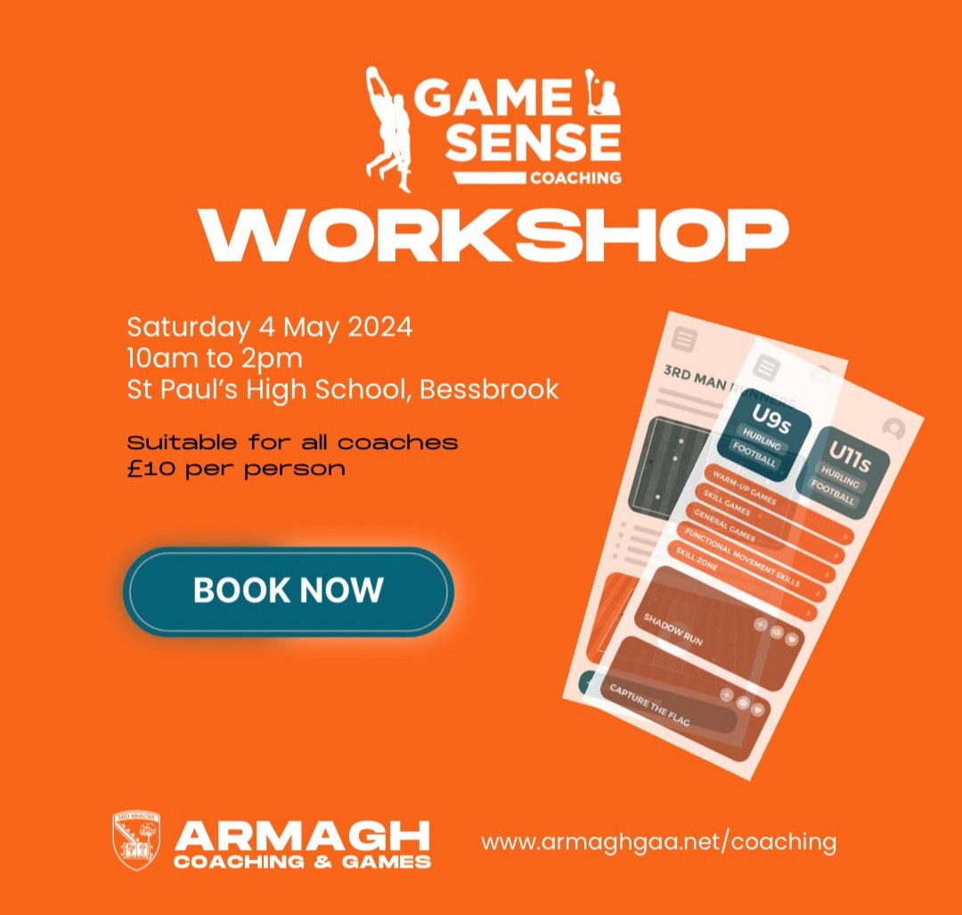 Looking forward to this Saturdays Coaching workshop. Many thanks to @Armagh_GAA games & coaching staff for delivering access passes for all our school coaches in @stjosephsnewry. Greatly appreciated #AlwaysLearning