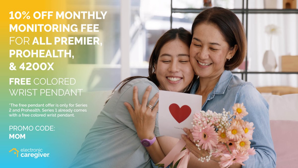 This #May, take Mom's health to the next level with our exclusive #promo! 🌟 👉Explore our health systems and find the best fit for her: electroniccaregiver.com