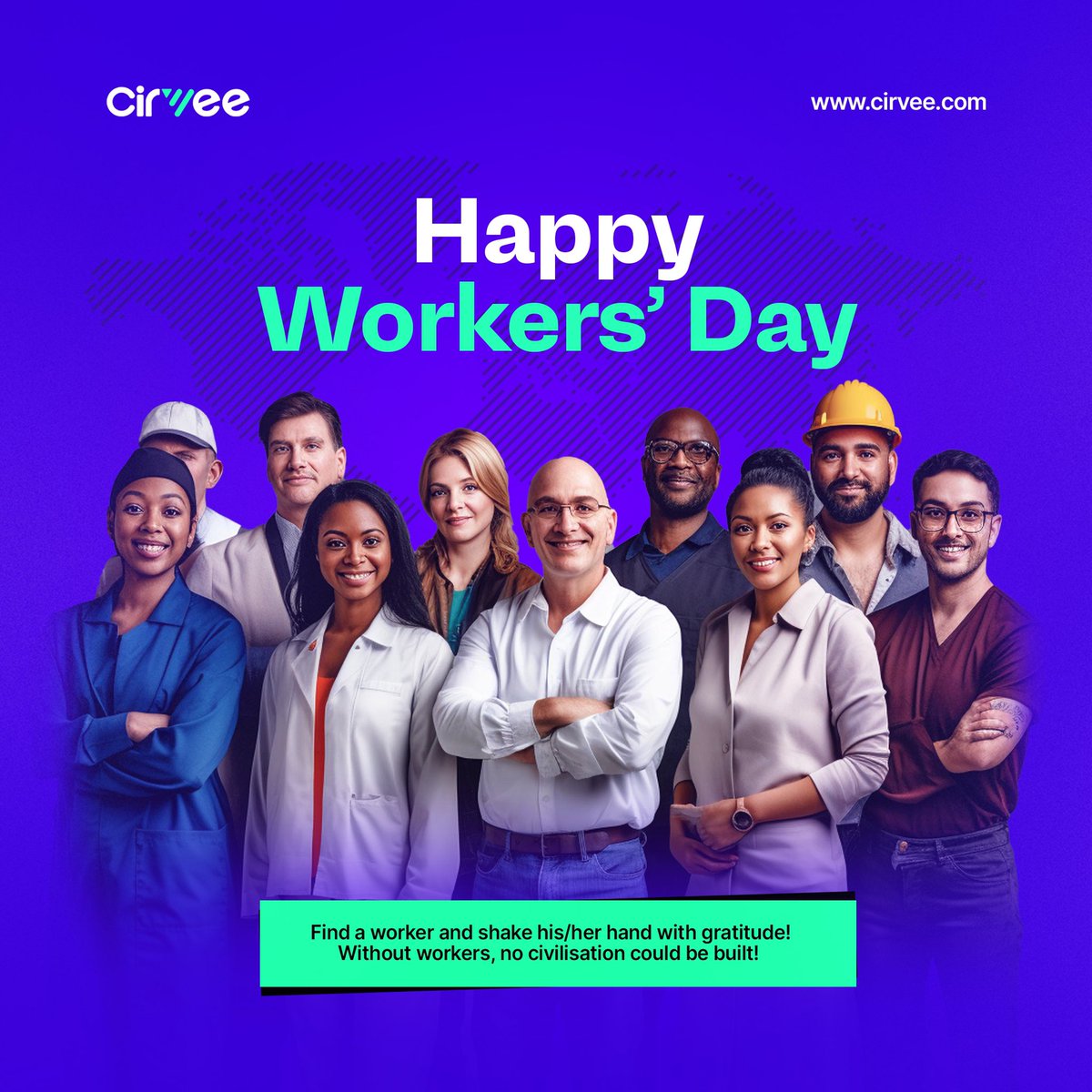 Cheers to the ones who keep the wheels turning, moving, and helping the world progress.
Especially the ones who keep the gears turning at Cirvee, who help nurture the next generation of world tech leaders.
Happy Workers' Day! #WorkersDay #techschool #learntech