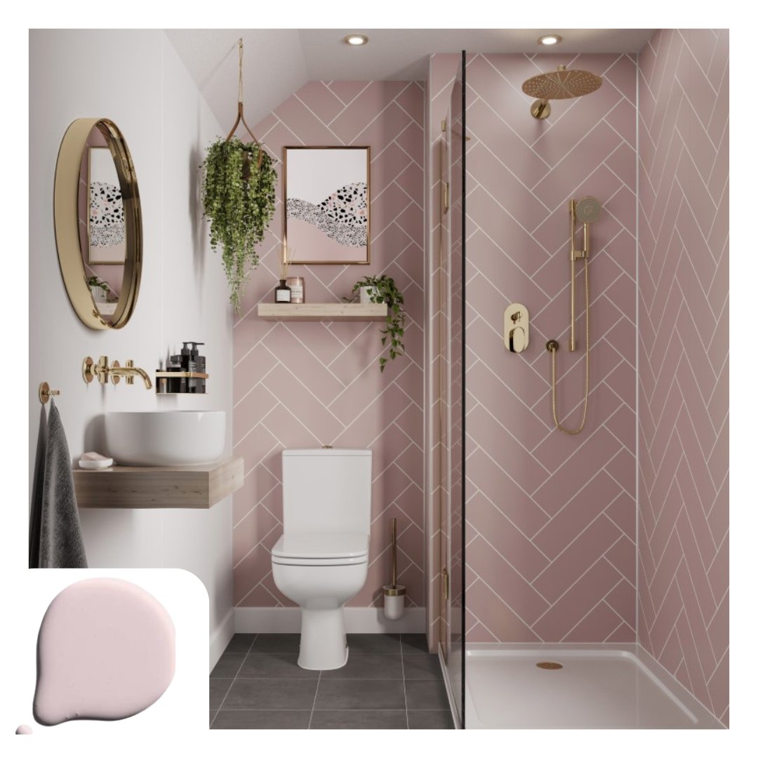 One of the bathroom color trends for 2024 is Antique Rose. Perhaps a bit of a throwback to bathrooms of the past – what do you think?

#fideiarch #fideibuild #fideistudio #homeplans #houseplans #homebuild #homedesigns #homeplansforsale