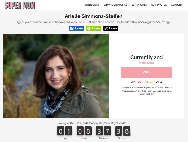 TreeMamaSEA's tweet image. #gischat - can you help? I&apos;m trying to stay in the running!  

You can vote - everyday - for free!  

All funds will go towards free access to the #iSeaTree app and activities (Yes - we do #GIS #Tree #mapping w/ kids)! Vote here:  tinyurl.com/yc5pvnzm