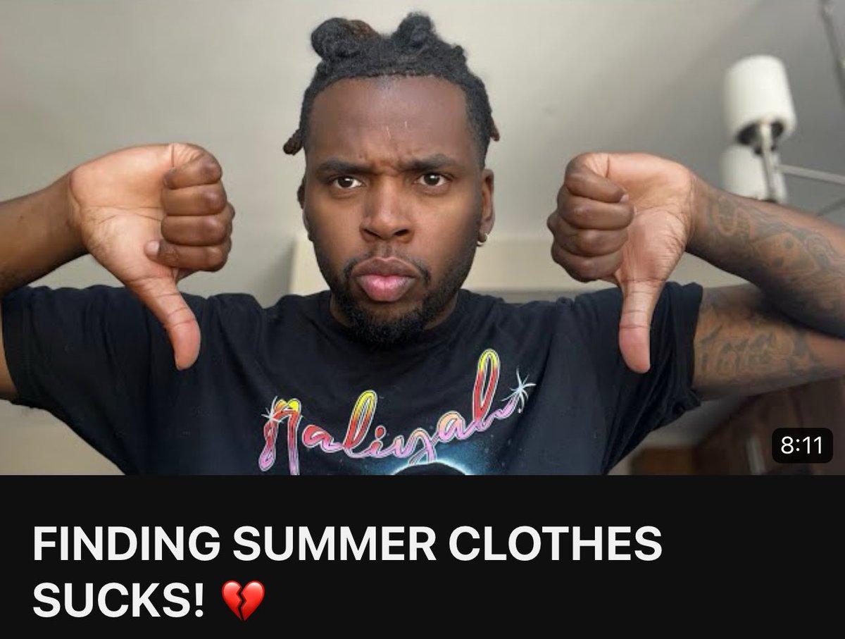 FINDING SUMMER CLOTHES SUCKS! 💔
youtu.be/AHYcmiEyHY0

#summer #summeroutfits #fashion