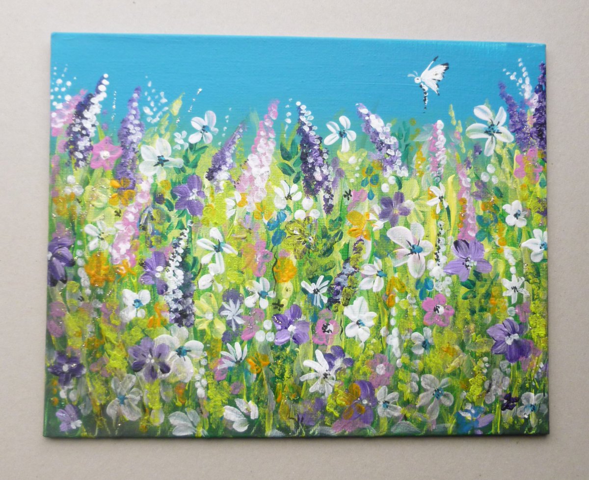 original art fantasy garden floral painting ( ... - Folksy folksy.com/items/8335149-… #newonfolksy