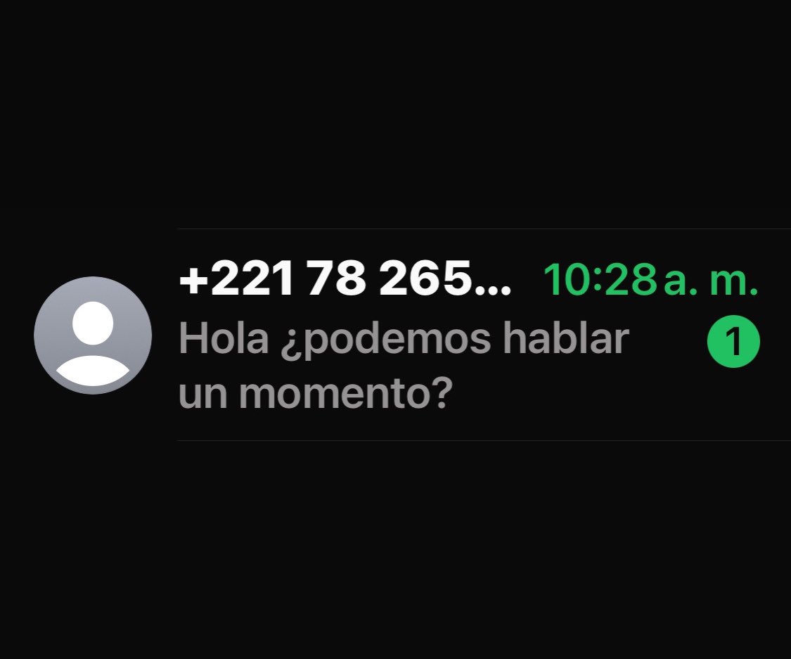 Ojo con estos mensajes por ws, ni los abran … (son los que te roban las cuentas bancaria, etc) ❌