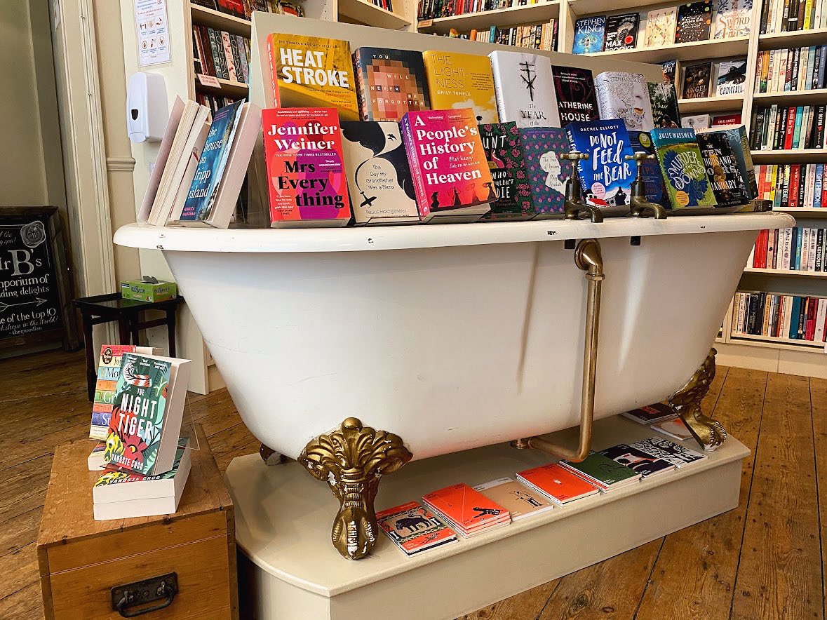 For this week’s #BookshopSpotlight we met up with Nic Bottomley, co-owner of @mrbsemporium based in Bath, to discuss their unique perspective on the industry. 

Watch this space for the full interview where we discuss their beautiful high street premises, Reading Spas & more!