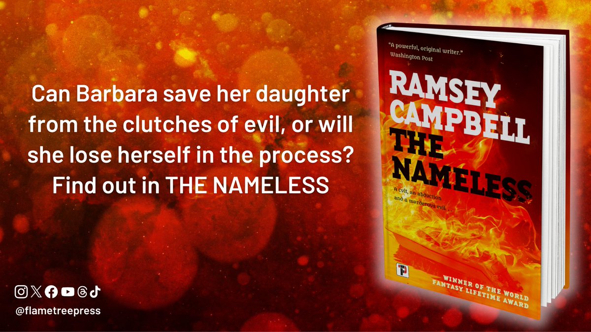 Join Barbara on her quest for truth in #TheNameless @ramseycampbell1 flametr.com/49ZKb3Q