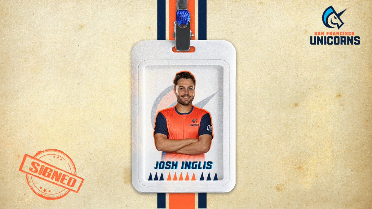 𝙄𝙣𝙘𝙤𝙢𝙞𝙣𝙜 𝙁𝙞𝙧𝙚𝙥𝙤𝙬𝙚𝙧 💥🔥 This World Cup champion 🏆 is ready to make some noise in orange and blue this July! 🧡💙 #SFUnicorns #MajorLeagueCricket #JoshInglis