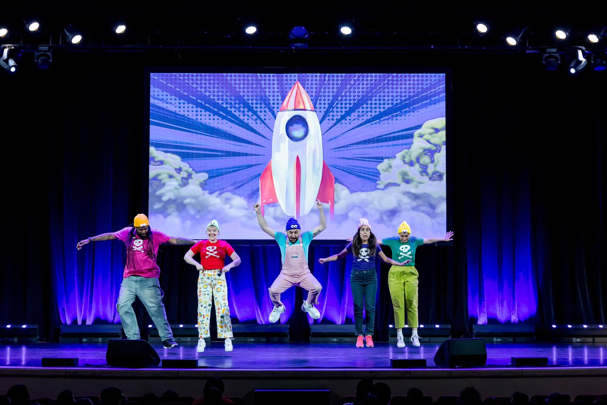 Our Amazing Adventure through the Midwest begins today! 🚀 🎶 See you in Iowa City today and St. Paul tomorrow! 🎉 Tickets at storypirates.com/live Story Pirates Presents The Amazing Adventure is proudly sponsored by @carnegiehall Kids 📸 Rebecca J Michelson