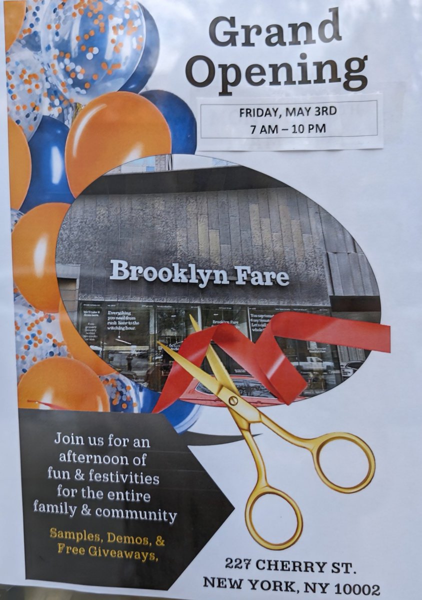 It appears <a href="/BrooklynFare1/">Brooklyn Fare</a> is finally opening.
