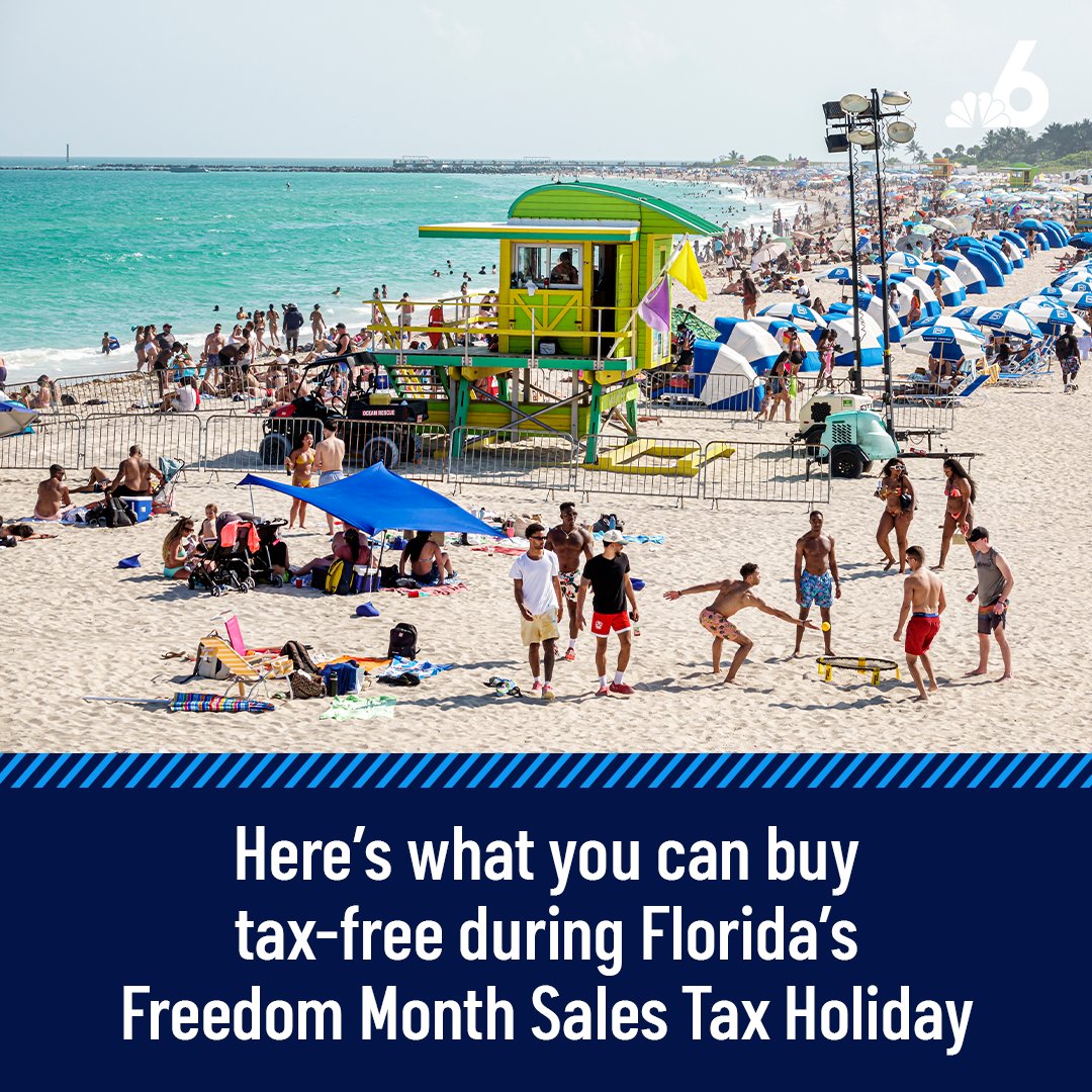 Governor Ron DeSantis signed off on a sales tax holiday Tuesday, set to bring Florida families some summer savings.⁠ Here's a full list of items you can buy tax-free: on.nbc6.com/rPn6GeB