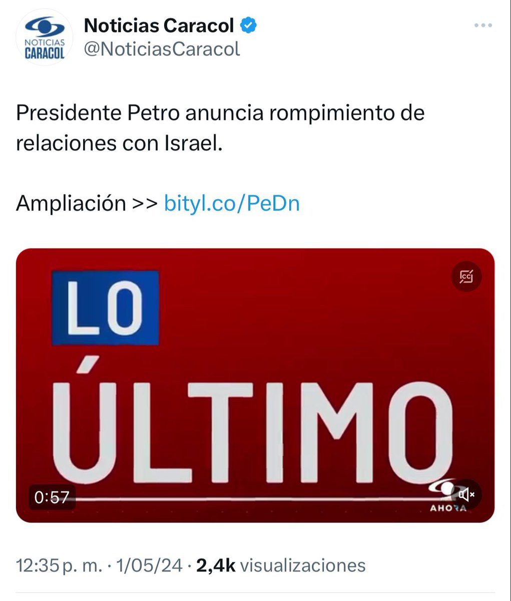 Petro irresponsablemente conduce a Colombia a otra crisis diplomática que nos costará la cooperación en seguridad y defensa con Israel.