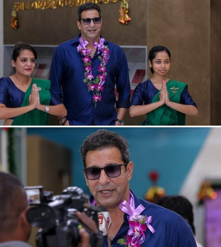 The Sultan of Swing ball, Wasim Akram reaches Sri Lanka to train Sri Lankan team for three days 🔥💥

#Cricket #Pakistan #WasimAkram  #SriLanka #T20WorldCup