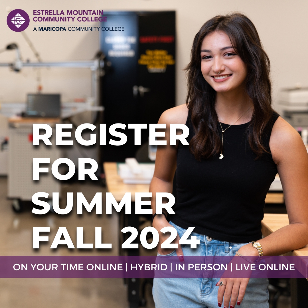 Summer's almost here, with fall close behind! Whether you want to start or continue your academic journey, EMCC has you covered. With flexible start dates & various learning modalities, there's something for everyone. Make your future a priority! estrellamountain.edu/students/enrol…