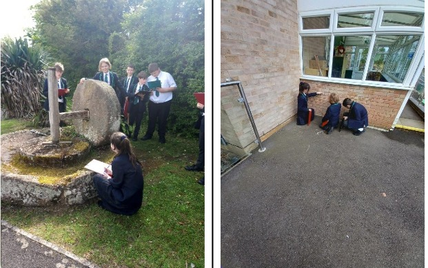 Y7 pupils have been conducting fieldwork around the school in geography. They have been studying various weathering processes and how it affects our buildings. Biological, chemical and onion skin weathering were all evident and pupils went on to write reports on their findings.