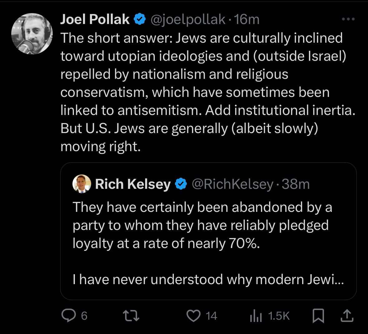 Jewish Breitbart editor Joel Pollak EXPOSES the Jewish people as opponents of religious conservatism