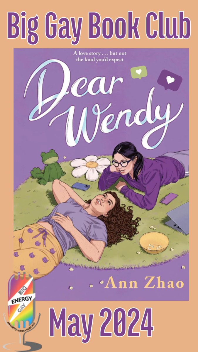 This month we are reading Dear Wendy by @annzhao_ ! Come join as while we read about Sophie and Jo’s budding friendship and online rivalry through their relationship advice blogs. Come join the discord if you'd like to be apart of our virtual bookclub! discord.com/invite/zEztc9A…