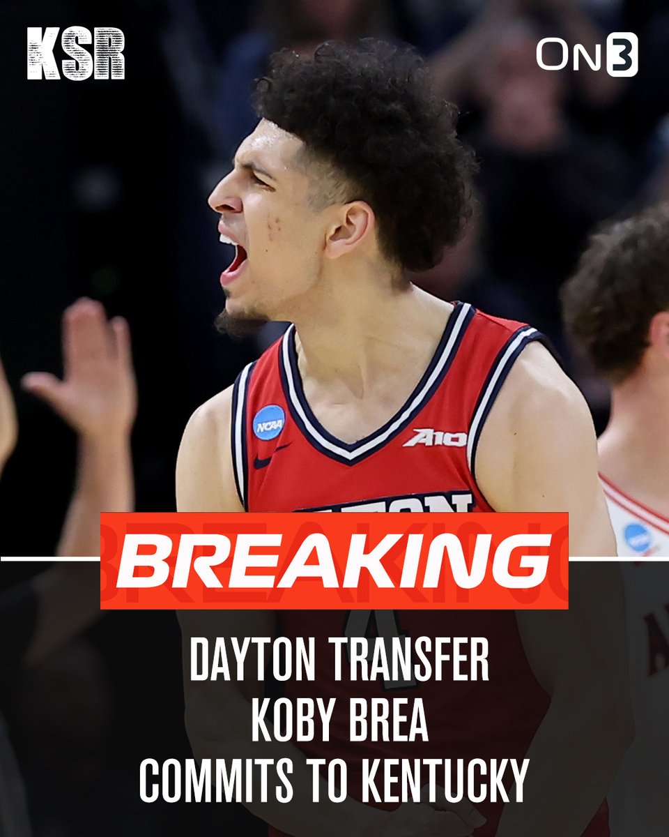BREAKING: Dayton transfer guard Koby Brea commits to KENTUCKY

Mark Pope adds the best 3-point shooter in the portal, an instant plug-and-play piece for the Wildcats in 2024-25
on3.com/teams/kentucky…