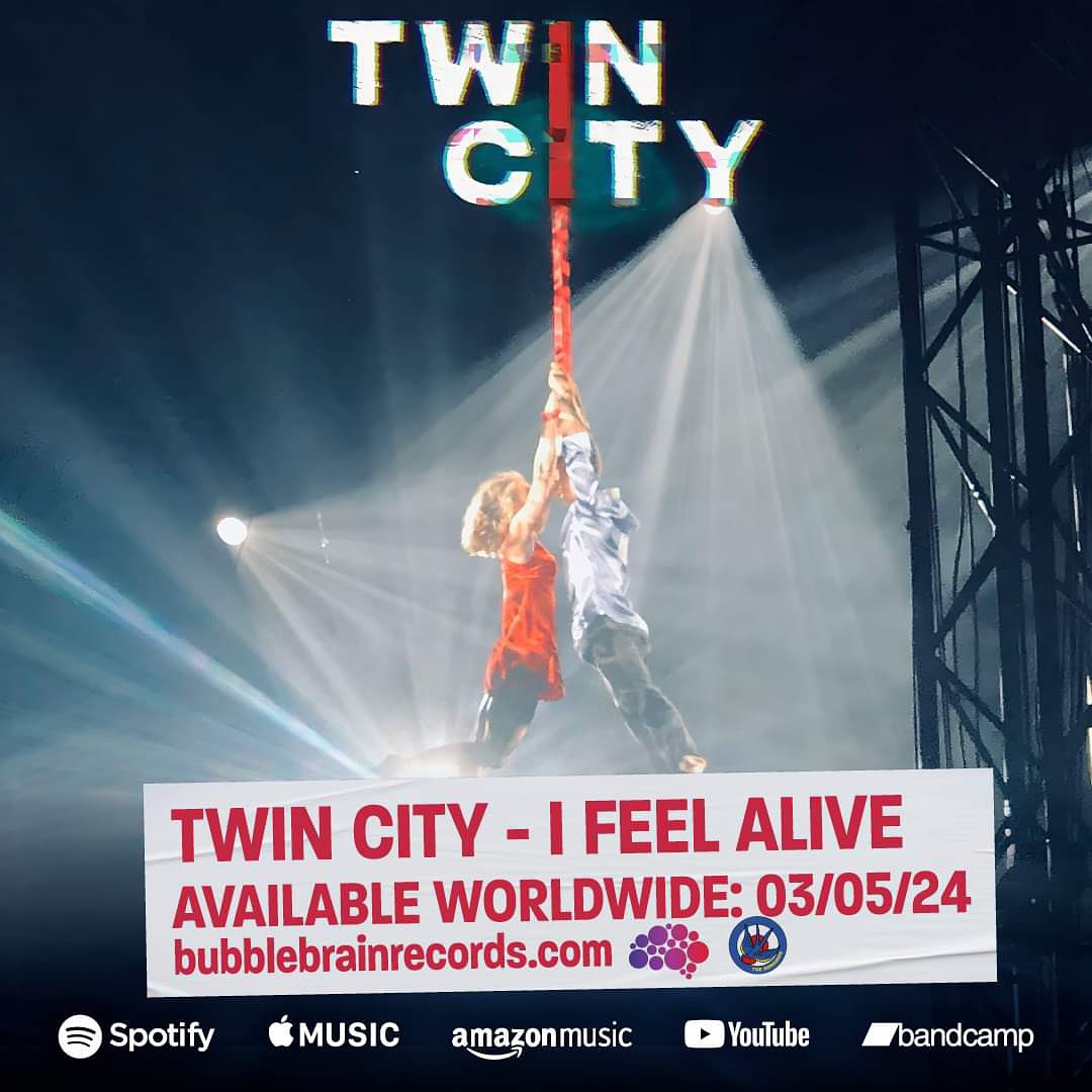 I Feel Alive is out this Friday from Twin City of Bristol, one of the most exciting indie rock bands on the new music scene. Place your orders here kycker.ffm.to/ifeelalive 

To support, do as their handle says and @followtwincity 
@TheSongbird_HQ @KyckerMusic 
#upthecity