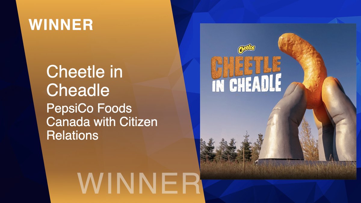 #IN2SABRE WINNER: OVERALL USE OF SOCIAL MEDIA & PLATFORMS: Cheetle in Cheadle - PepsiCo Foods Canada with  @citizenpr
